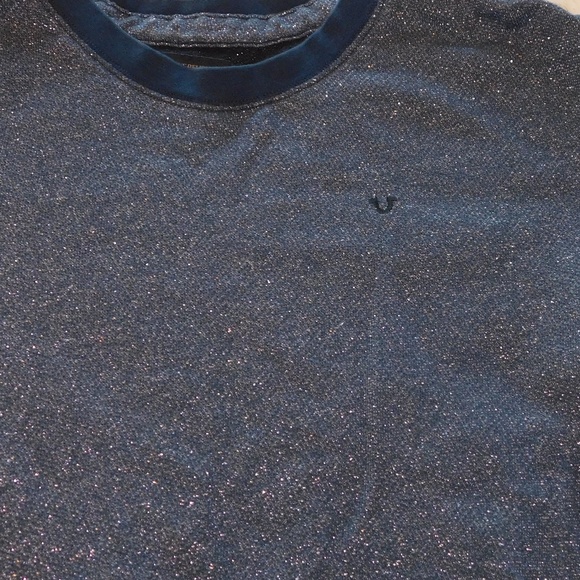True Religion Glittery Navy Blue Pull-Over/Sweater - Picture 2 of 6